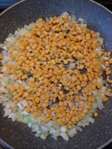 sauteed leeks with corn