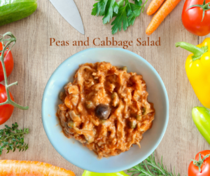 peas and cabbage salad