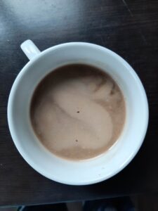 Coffee with walnut milk