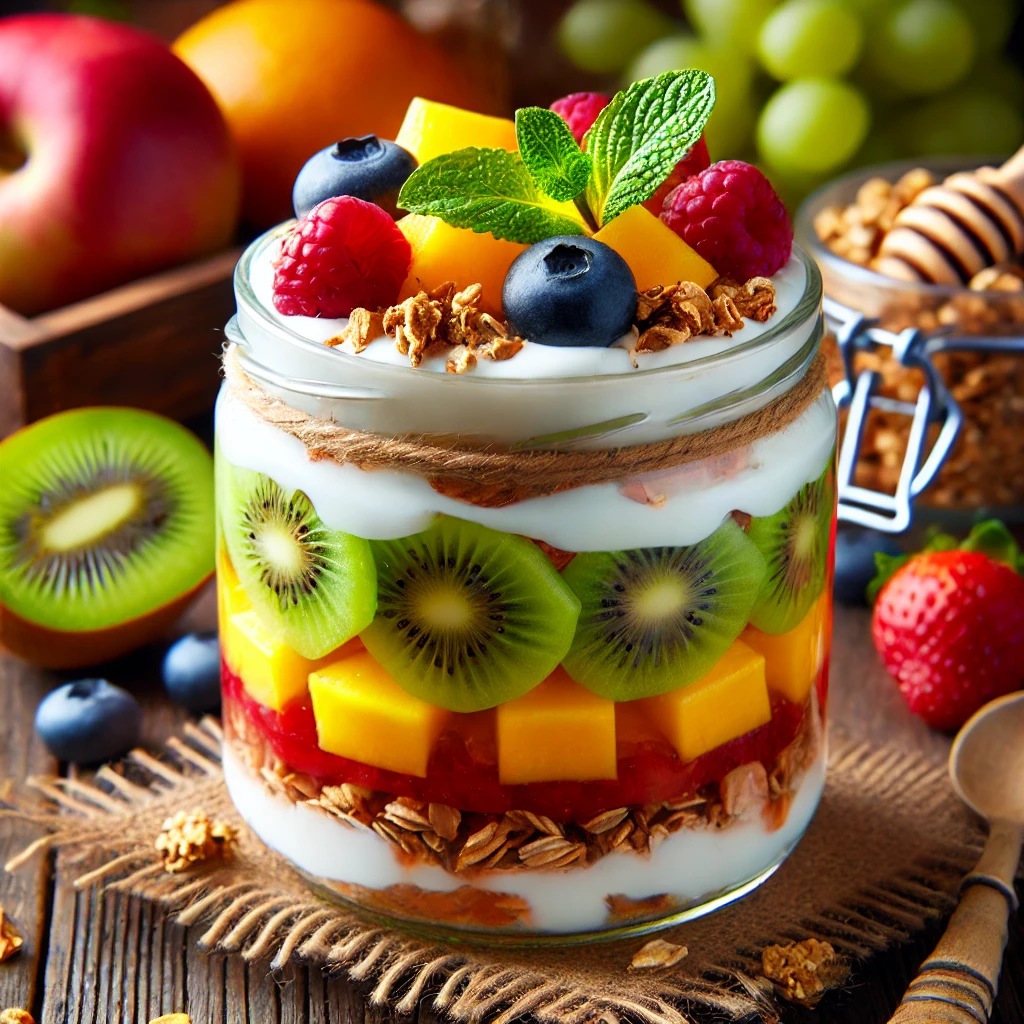 granola parfait healthy recipe idea